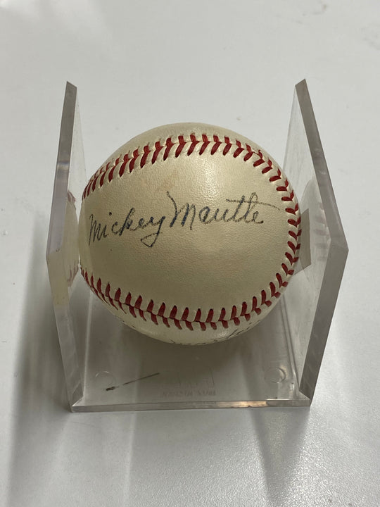 1951 New York Yankees Team-Signed Baseball with Mickey Mantle and Joe  DiMaggio Rookie Signatures - $15K Appraisal Value!