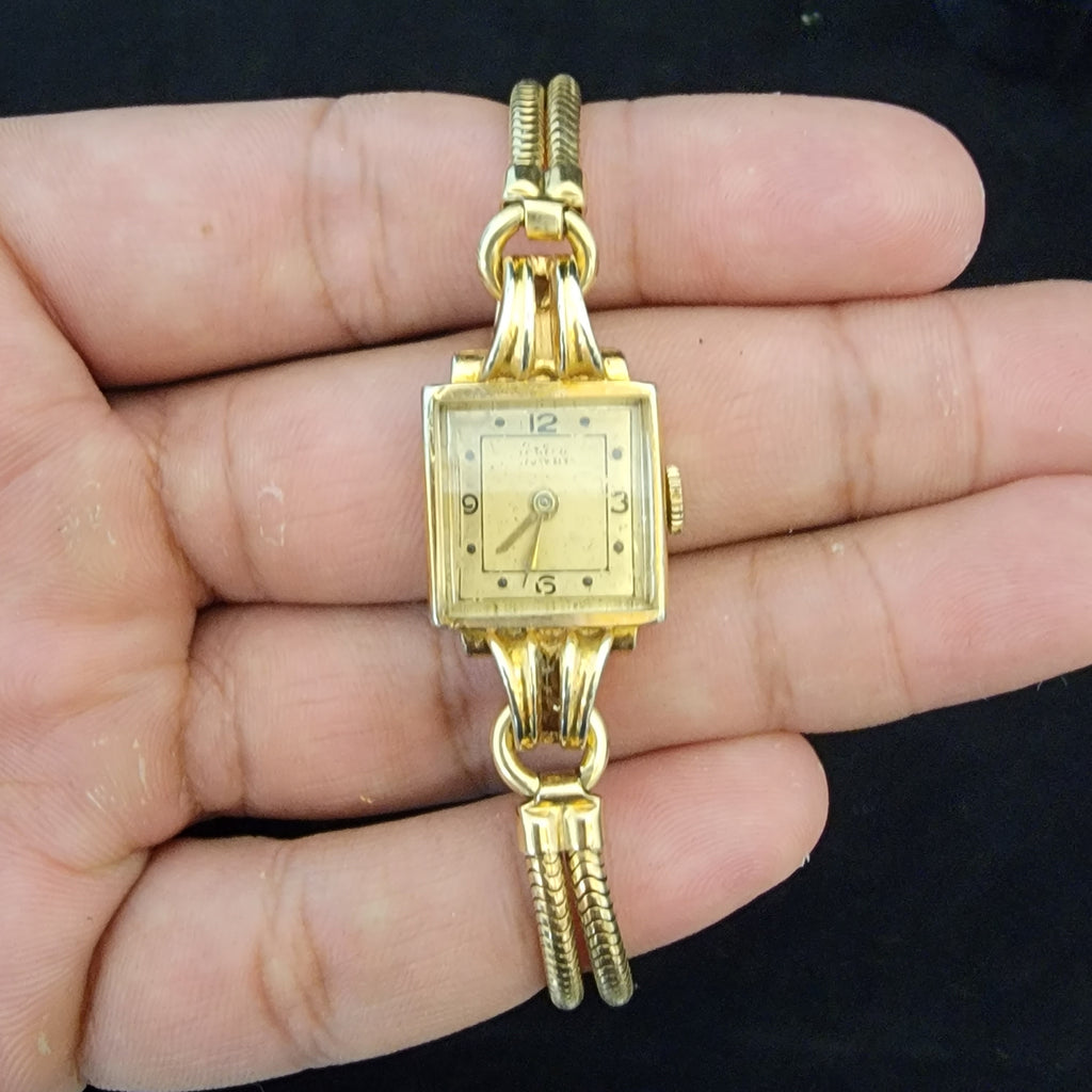 CROTON Ladies Rose Gold Tone Vintage watch w/Vintage Bracelet - $4K AP