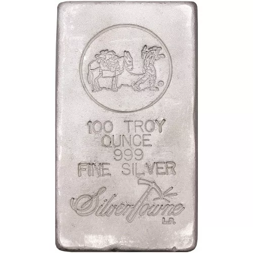 Lot - 100 Silver (.999 Pure) 1 oz Bars
