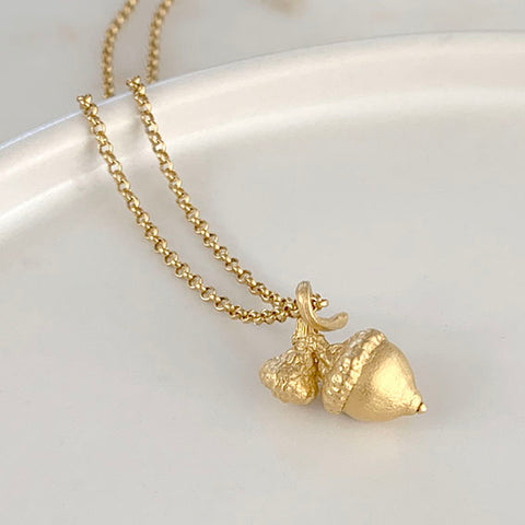 acorn pendant necklace