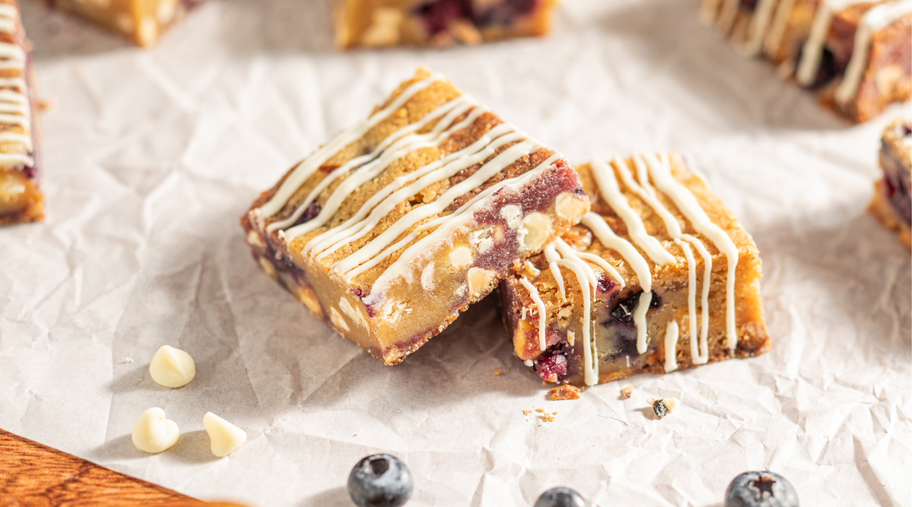 Blueberry Cheesecake Blondies