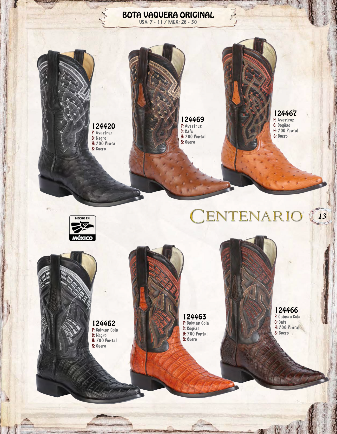 botas de avestruz color cafe