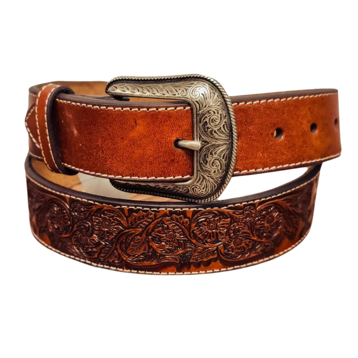 Hooey Sienna & Dark Brown Belt w/Hooey Pattern - 1654BE3 — El Coronel ...