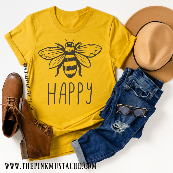 bee happy tee shirt