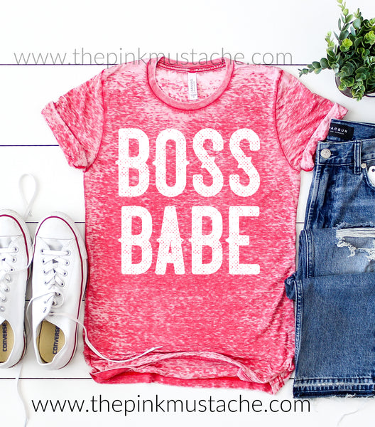 red boss t shirt