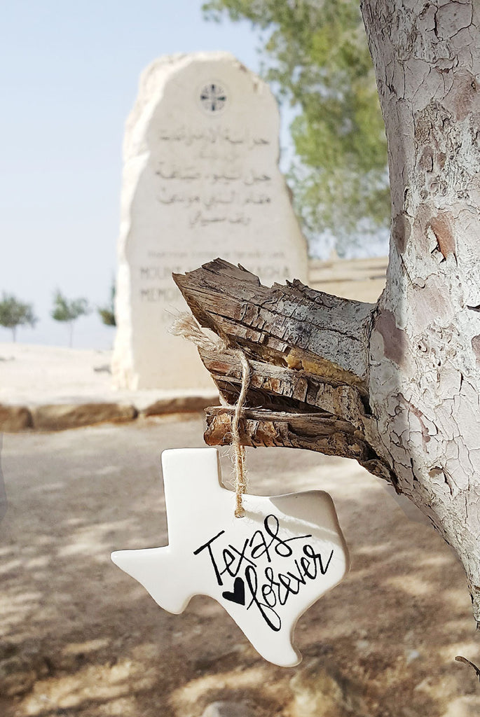 Texas Ceramic Ornament at Mount Nebo