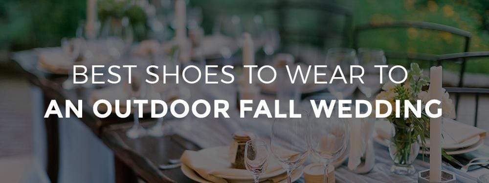 shoes for outdoor fall wedding