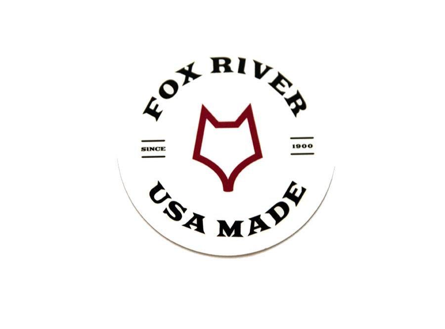 Fox River USA Made - White Sticker