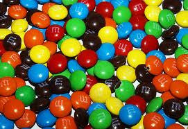M&M Minis 25LB Bulk  Mini SIZE M&M's