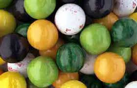 Sour Shivers Gumballs 1" 850 Count Bulk