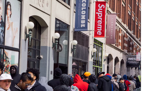 The Original Supreme Store on Lafayette St, NYC