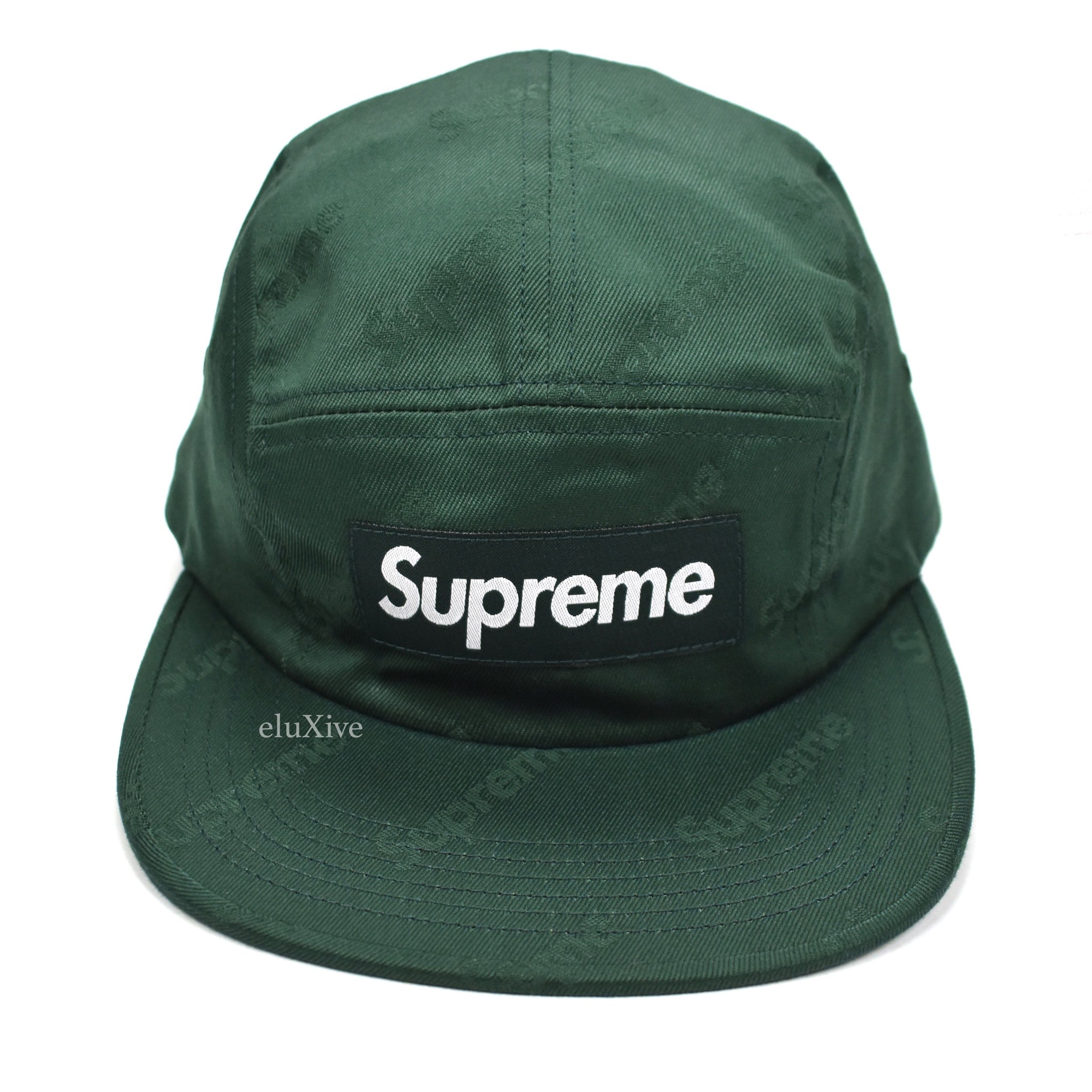 Supreme - Dark Green Box Logo Jacquard Hat – eluXive