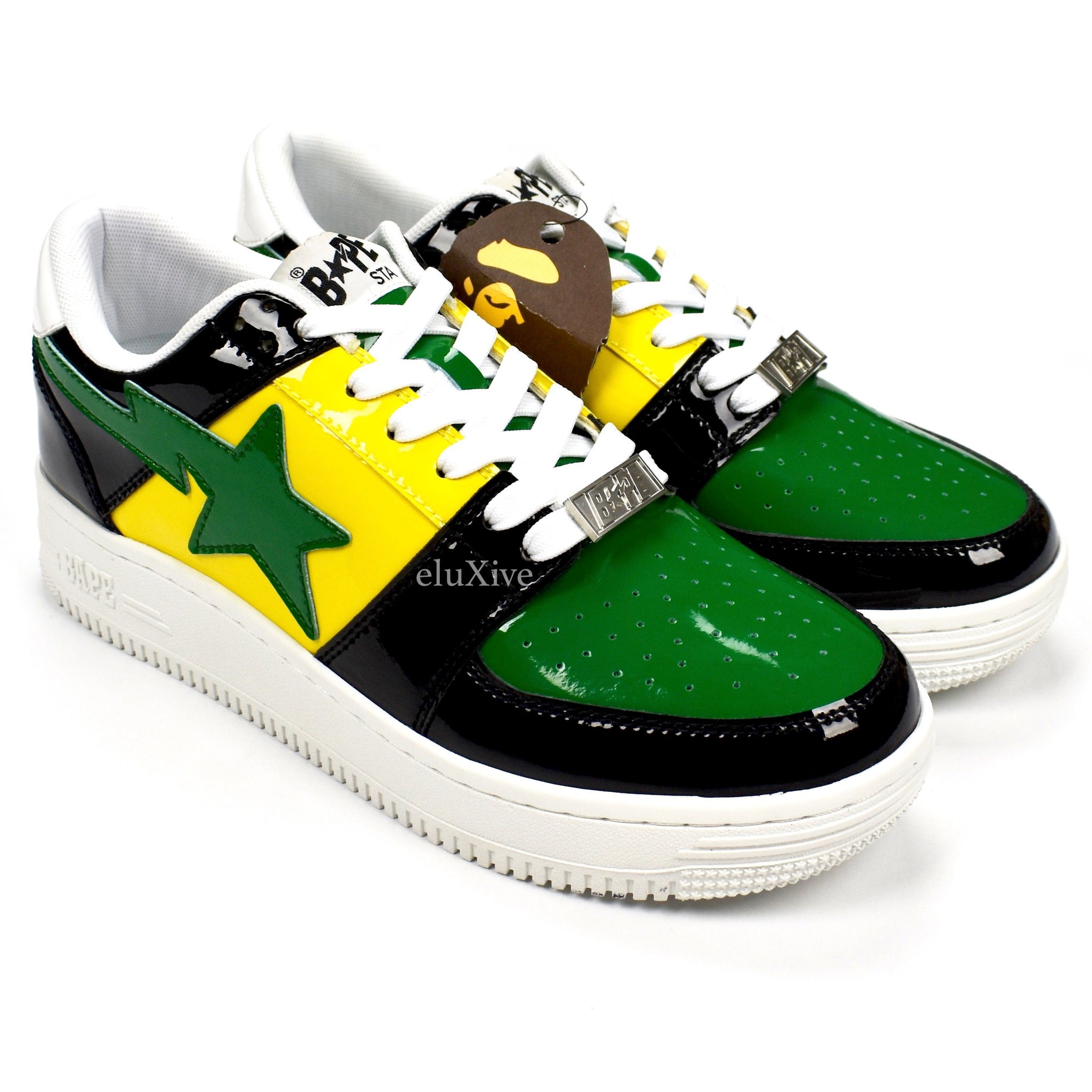 green bape shoes