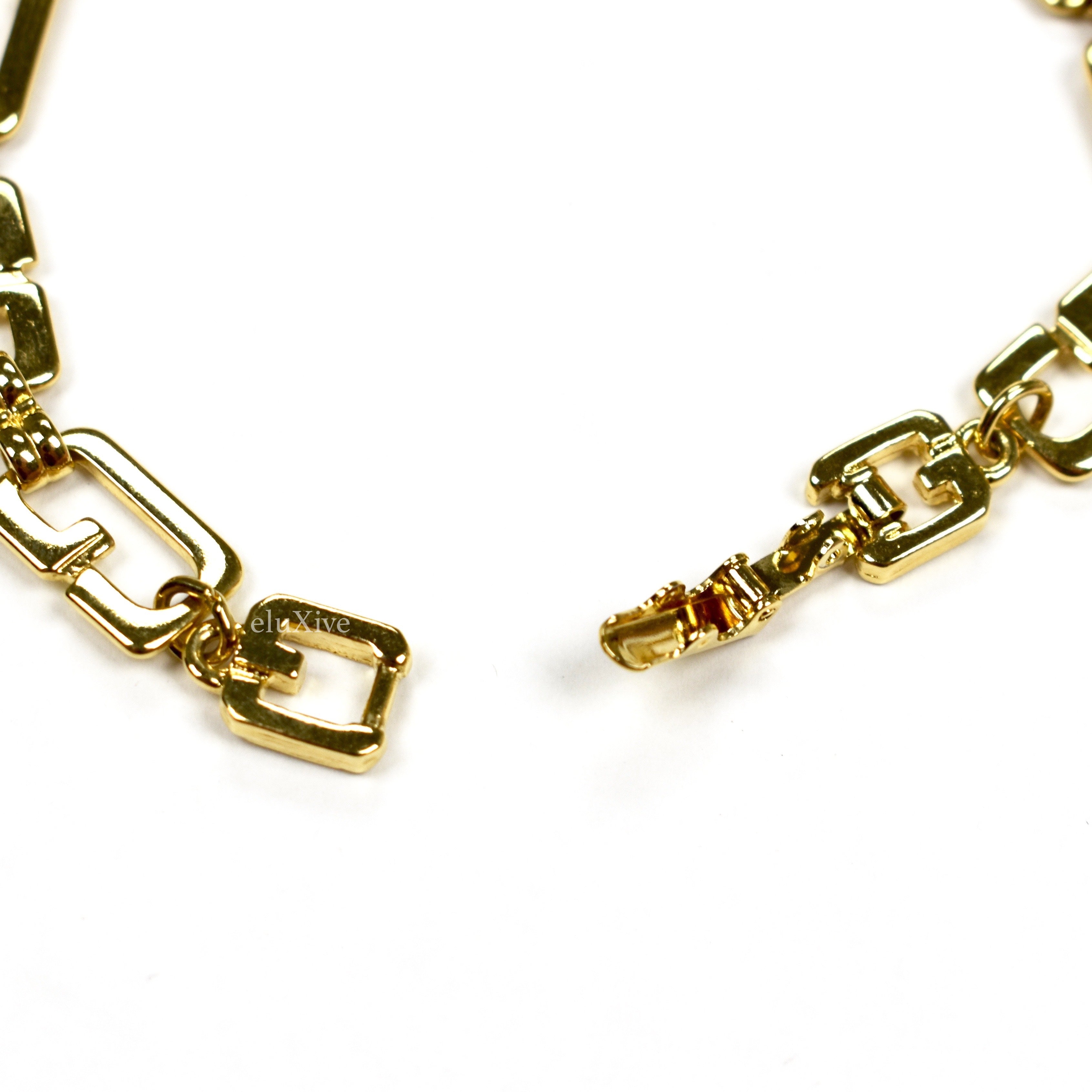 Copy of Givenchy - 7.5" Gold Logo Chain Bracelet