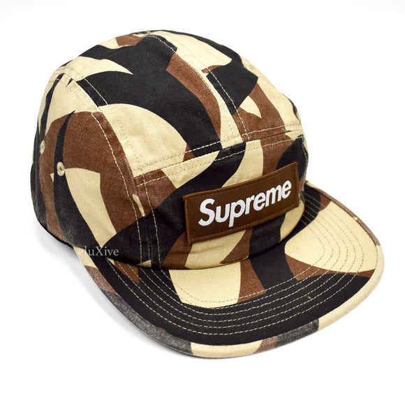 Louis Vuitton x Supreme - LV Monogram Camo Box Logo Camp Cap Hat – eluXive