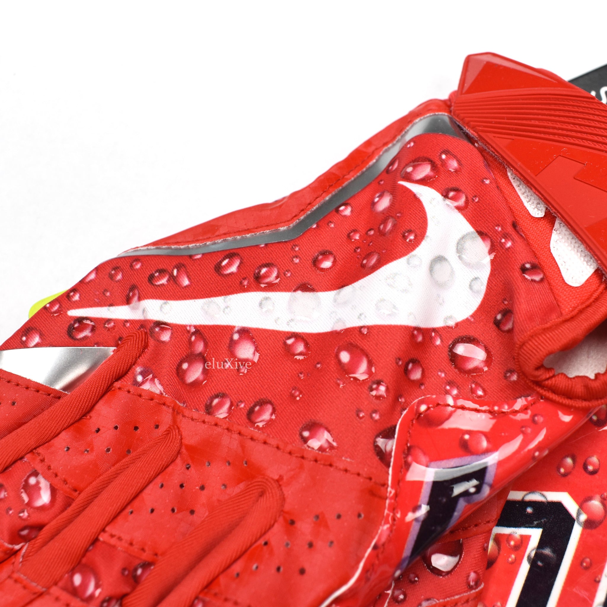 red supreme football gloves