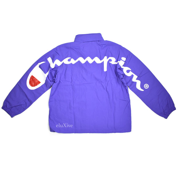 champion big logo track jacket