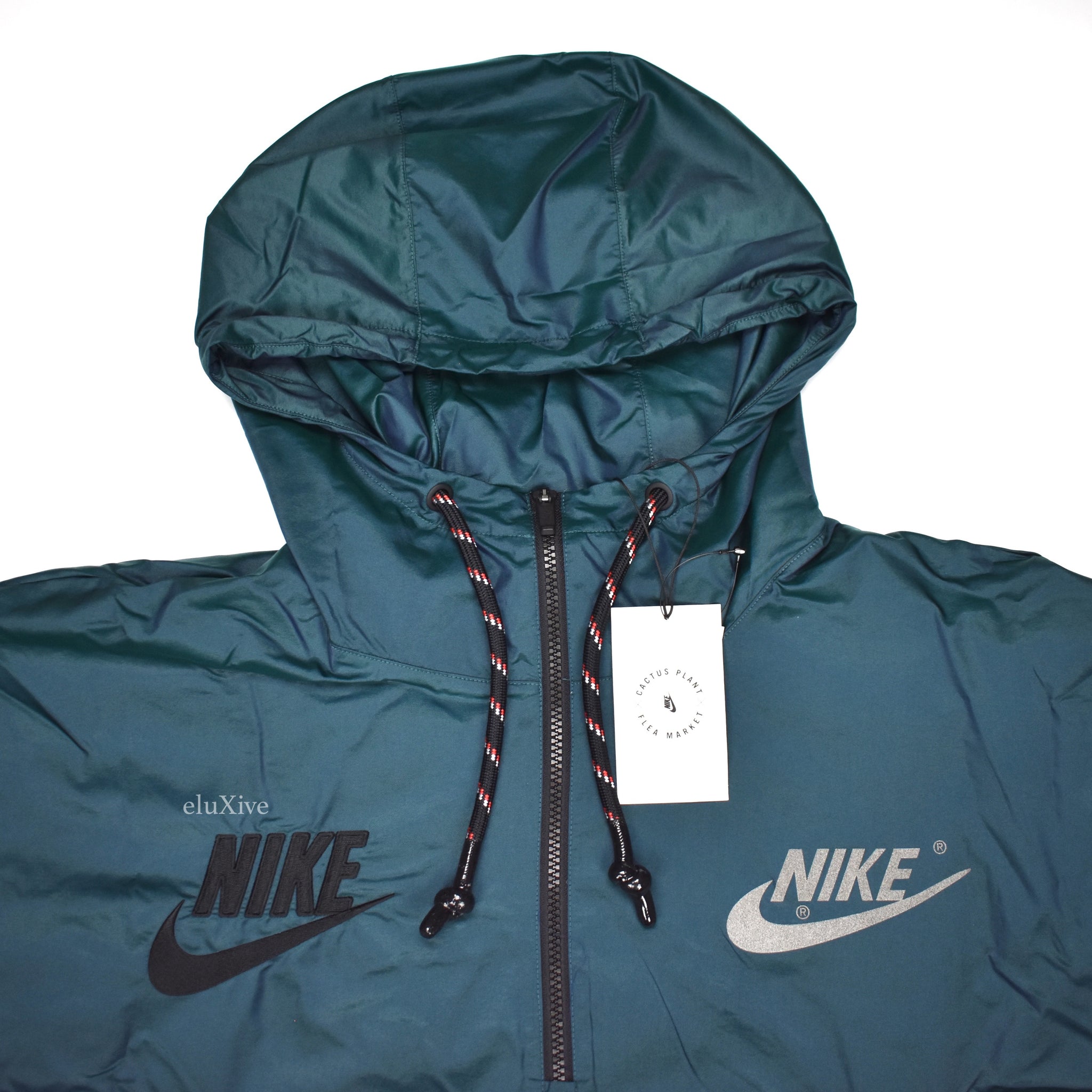 nike x cactus plant flea market anorak teal