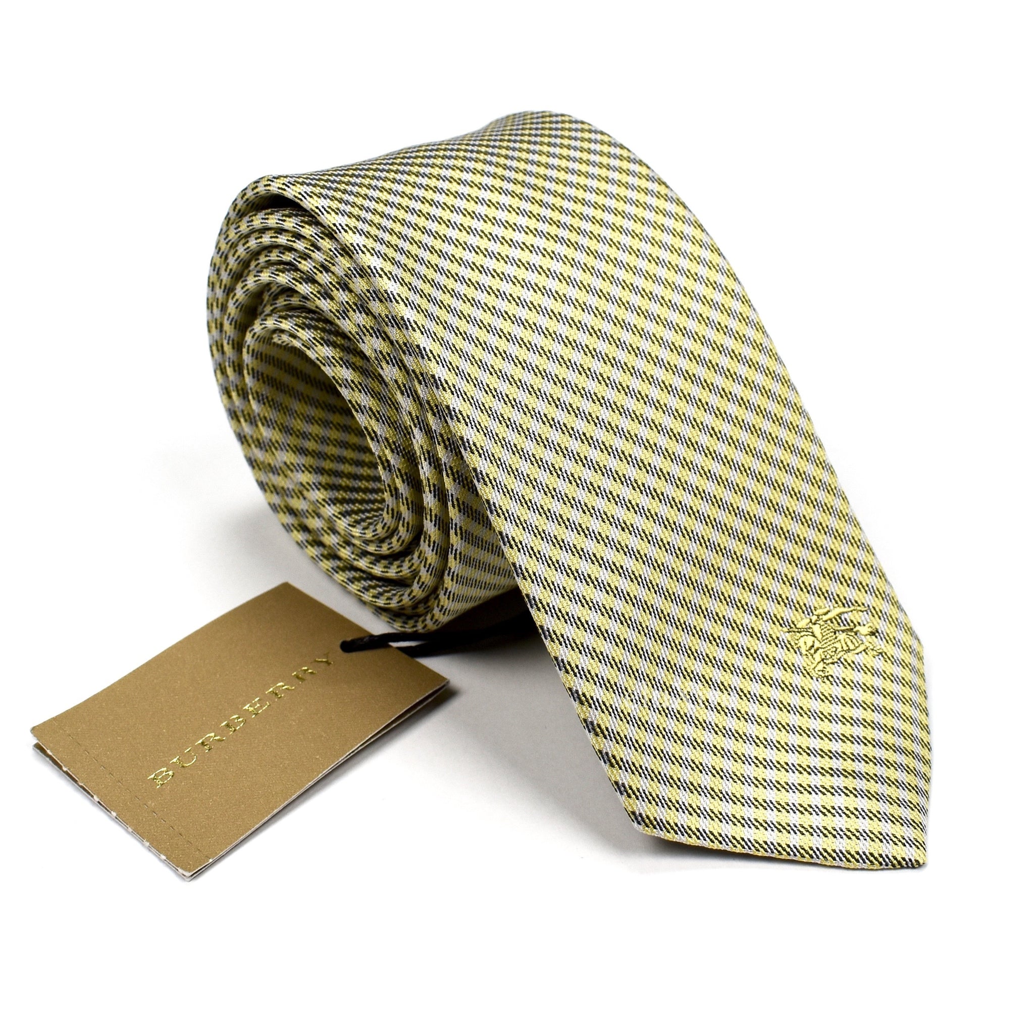 burberry tie yellow