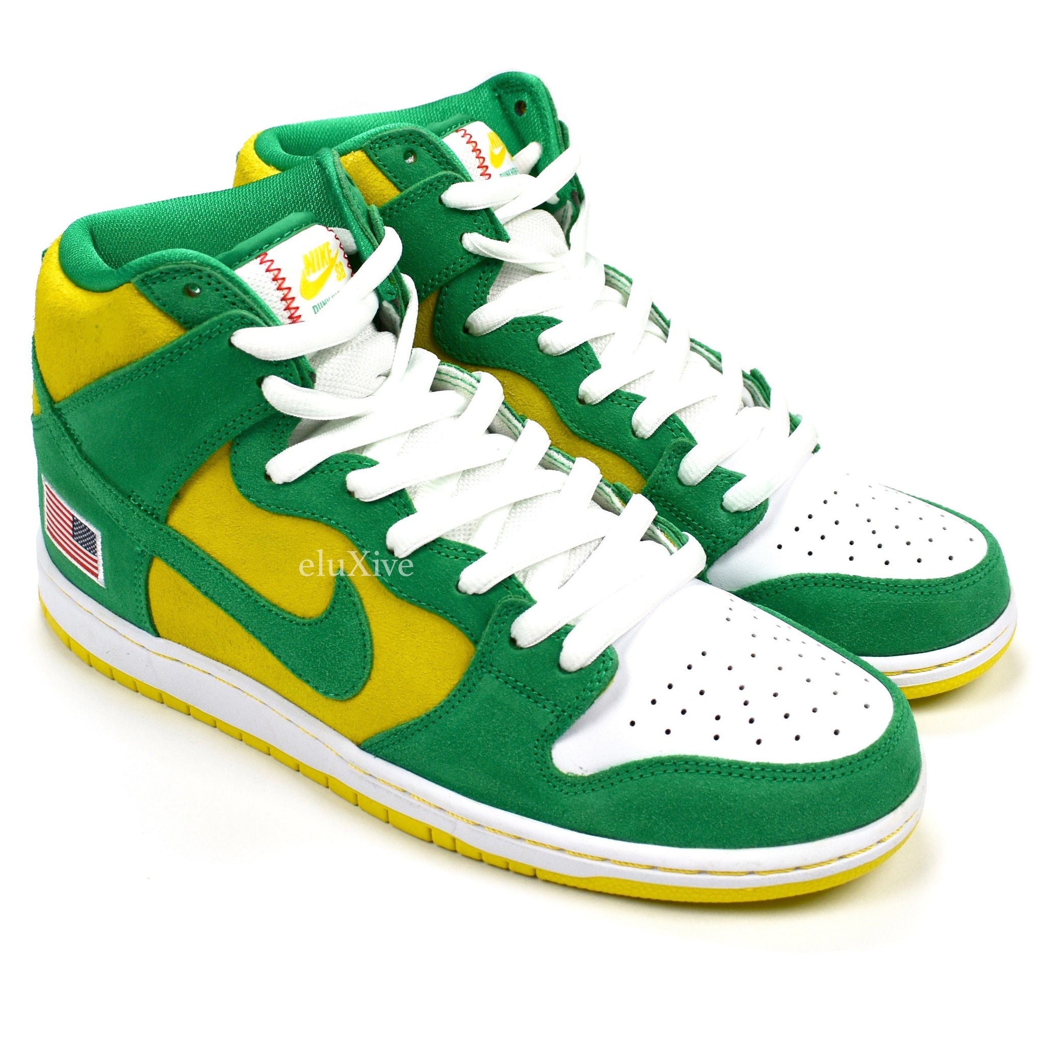 nike dunk high sb pro green