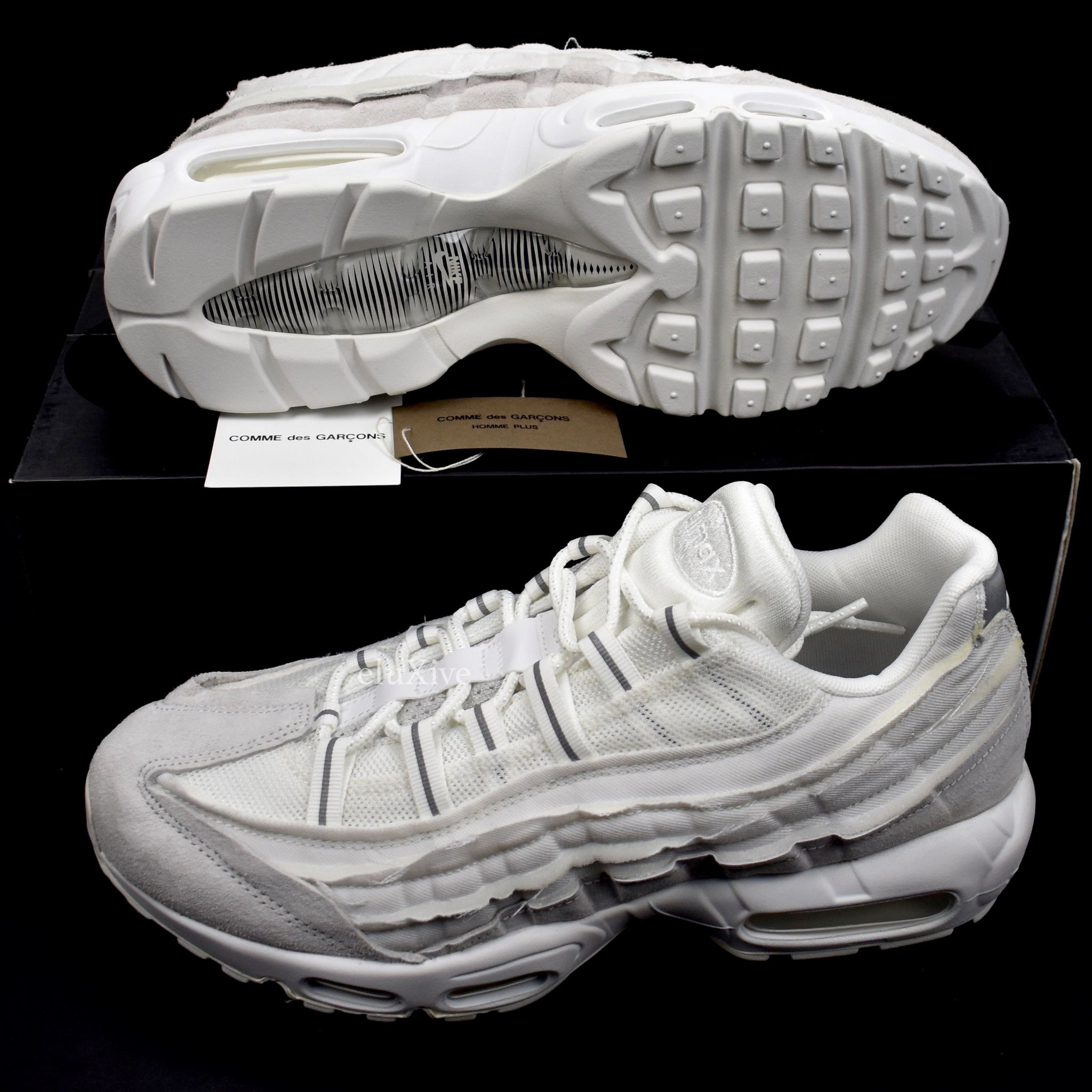 air max 95 comme des garcons white