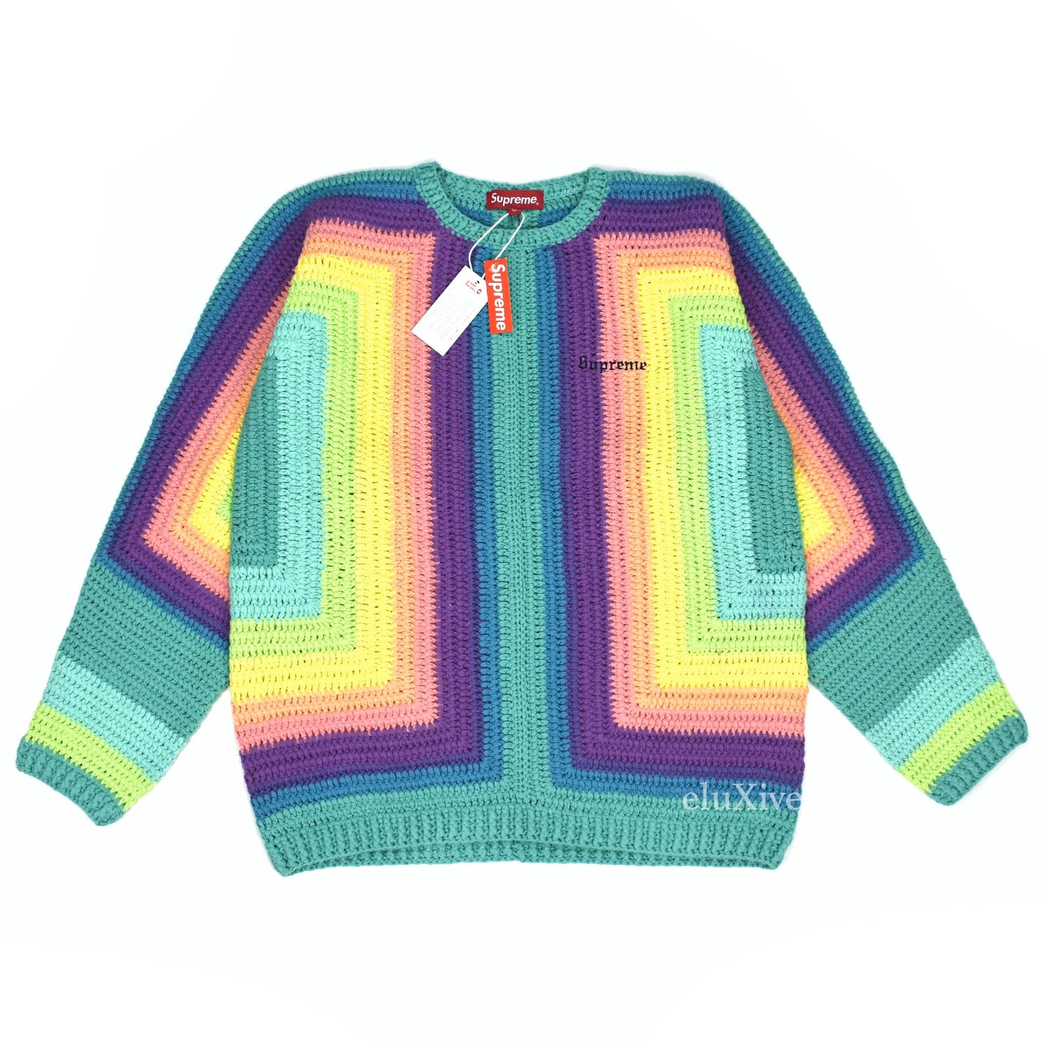 秀逸 Supreme Hand Crocheted Sweater ecousarecycling.com