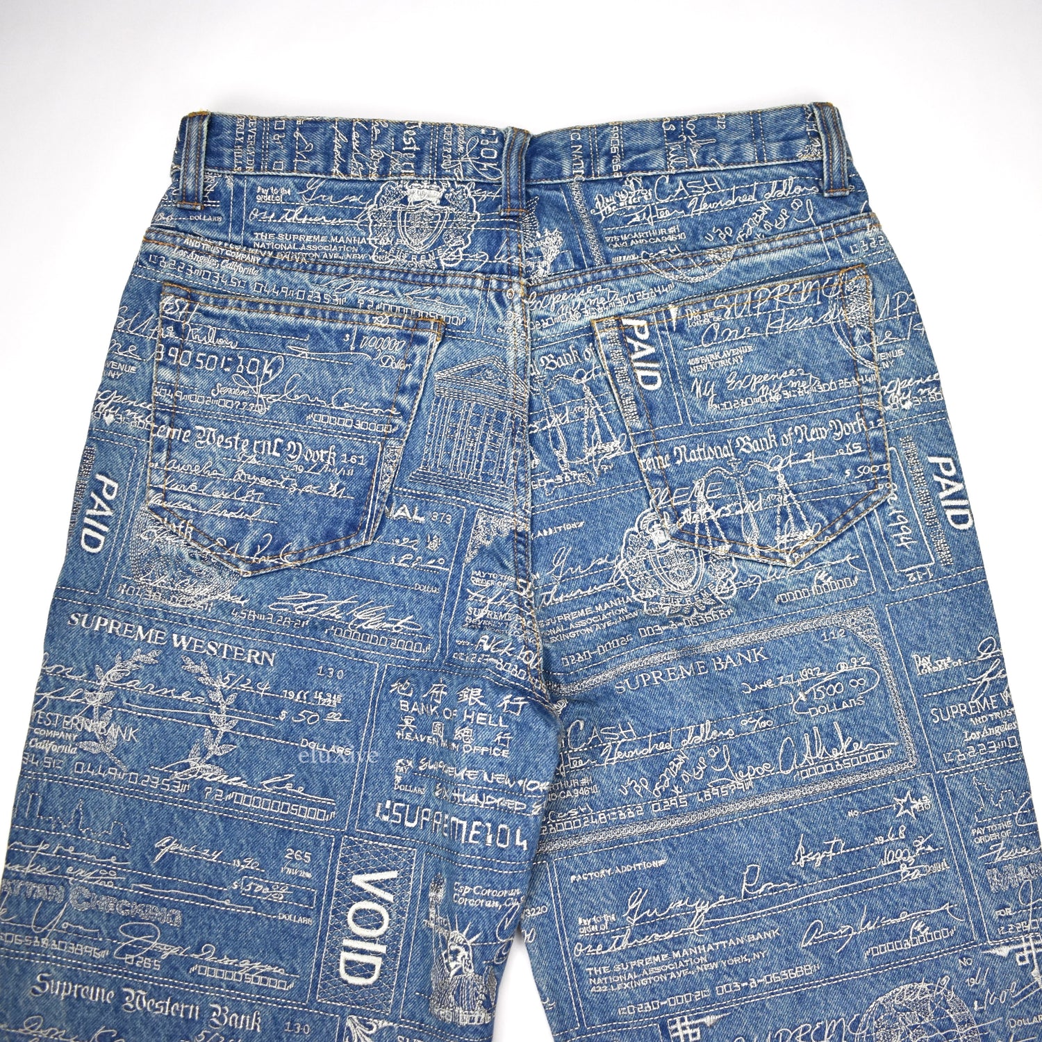 Supreme Checks Embroidered Jean Blue ic.sch.id