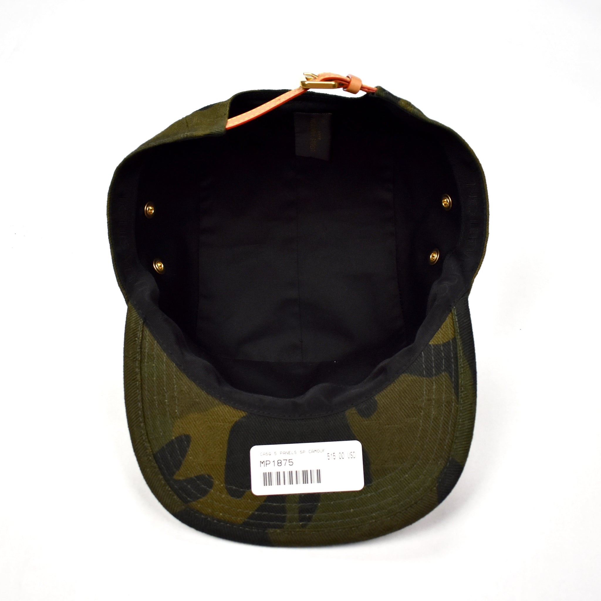 Louis Vuitton x Supreme - LV Monogram Camo Box Logo Camp Cap Hat – eluXive