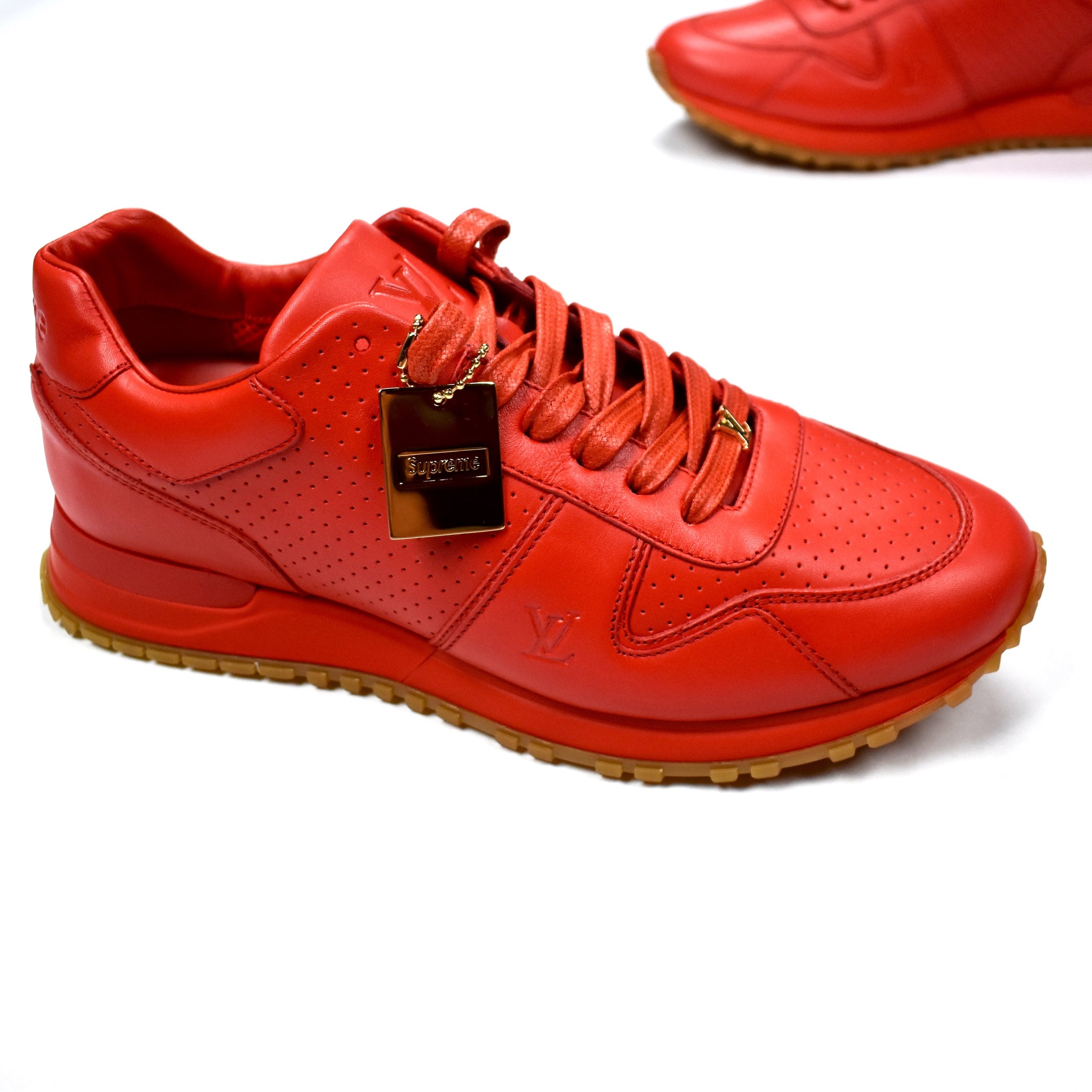 Louis Vuitton x Supreme Run Away (Black Gum) Sneakers 7.5