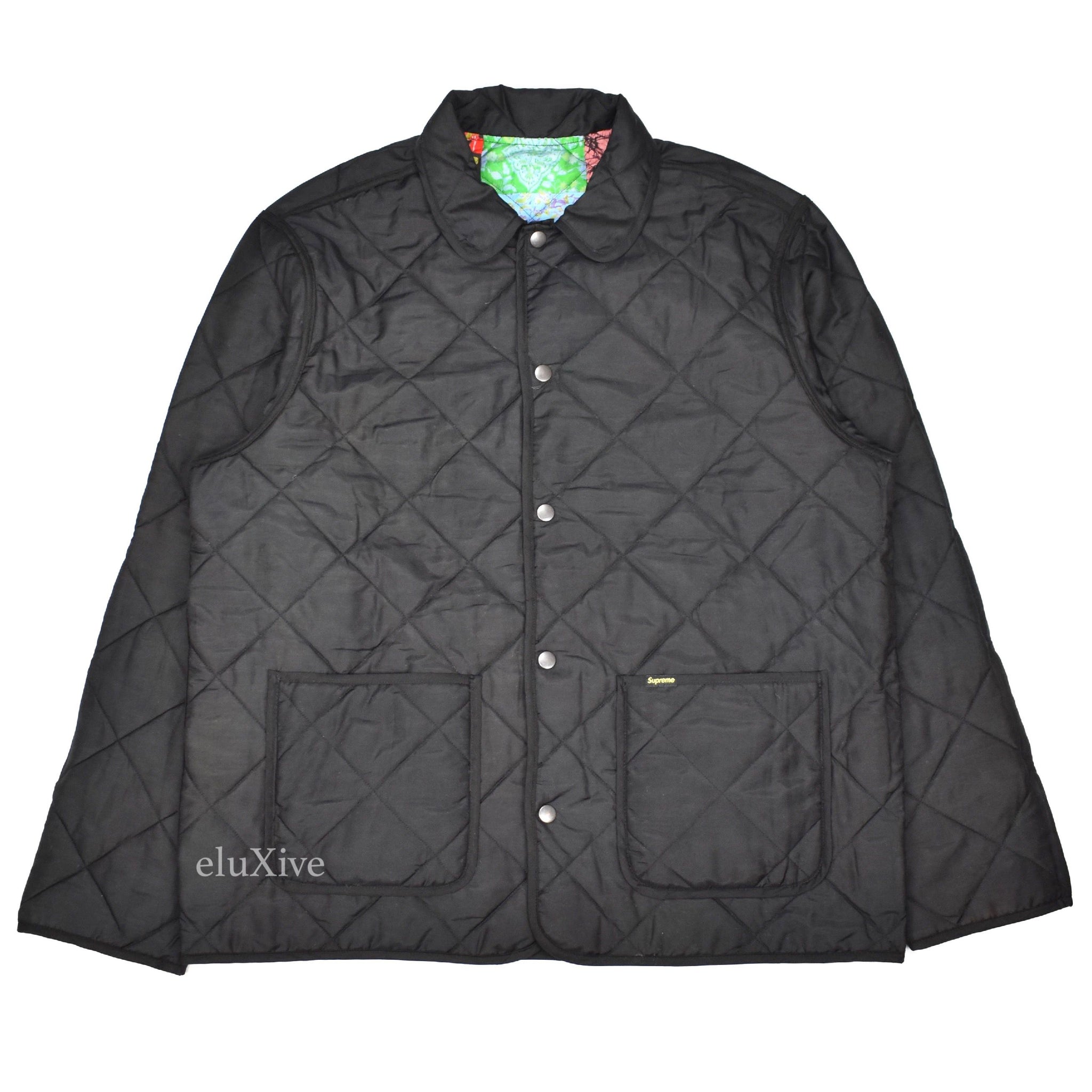 reversible patchwork quilted jacket