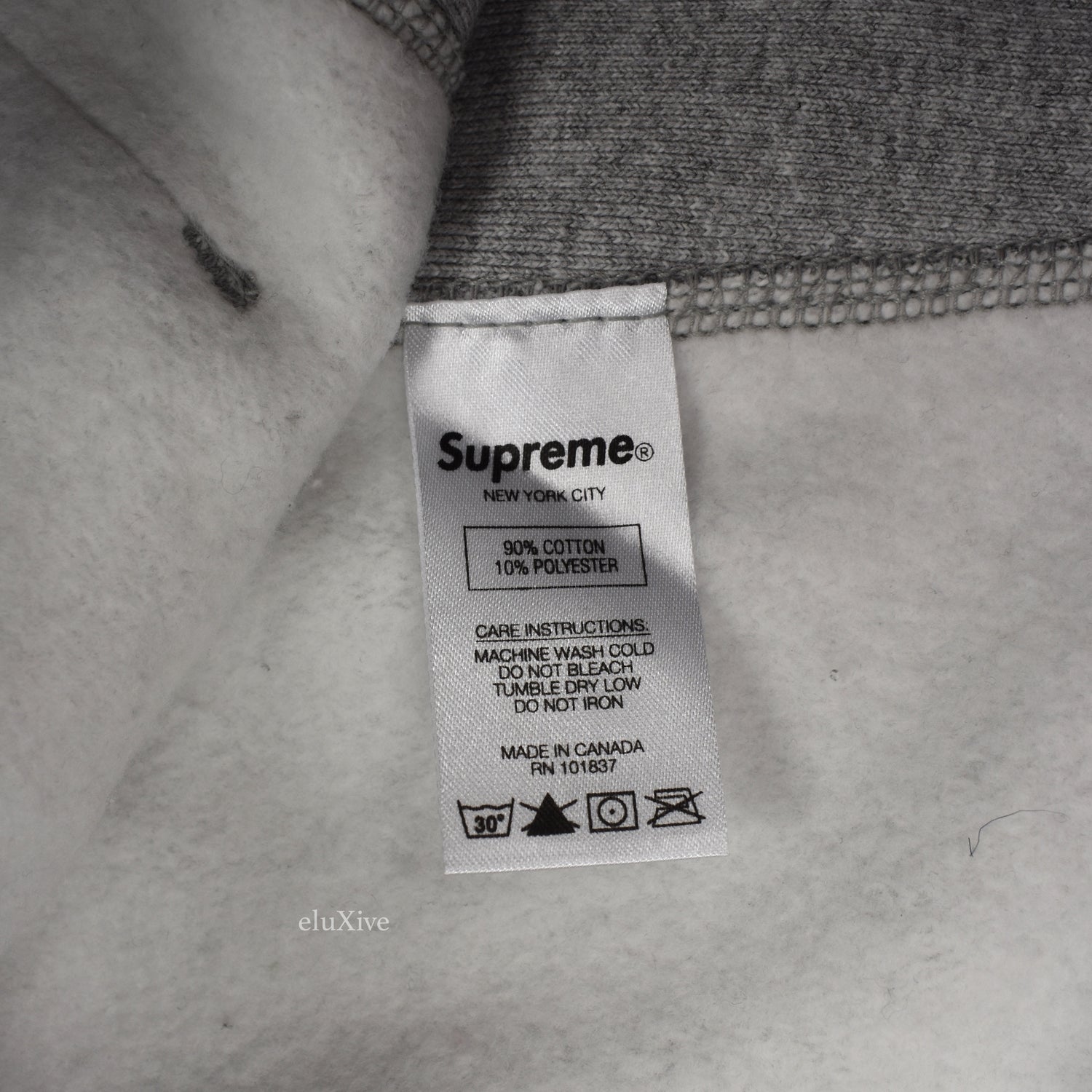 Supreme - Bandana Box Logo Hoodie (Gray) – eluXive