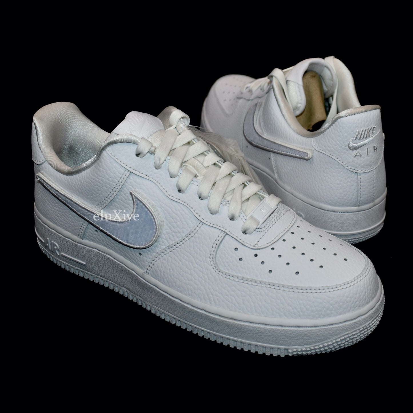 Nike - Force 1-100 Velcro / Pebbled Leather (White) – eluXive