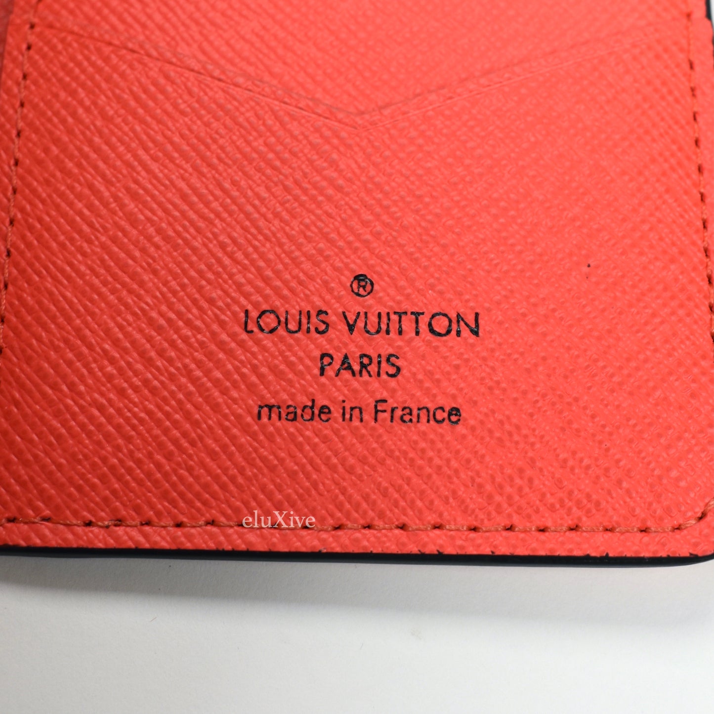 LOUIS VUITTON Supreme BRAZZA WALLET EPI Leather Red White logo Bifold Men -  Chelsea Vintage Couture