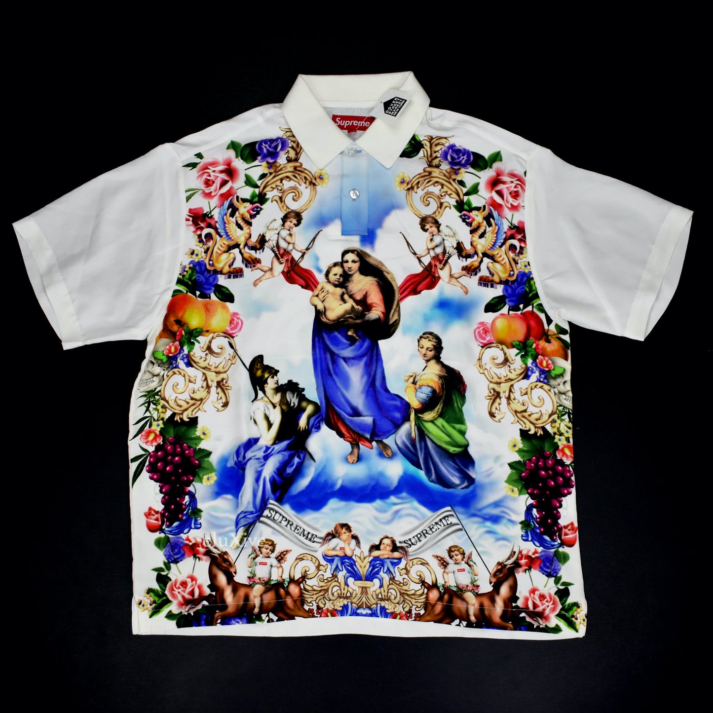 新品 22aw supreme heavenly silk polo 白M | www.jarussi.com.br