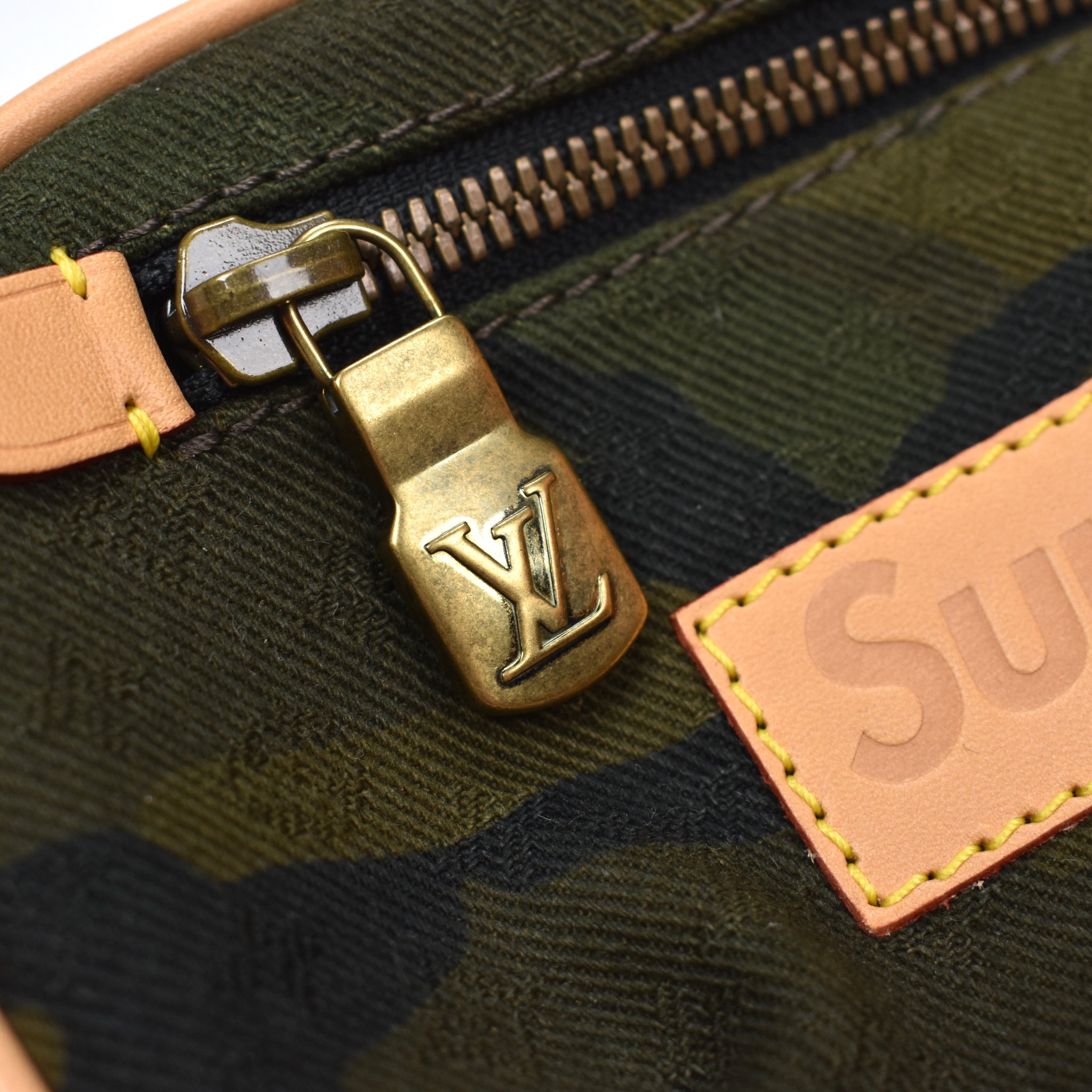 Louis Vuitton x Supreme - LV Monogram Camo Box Logo Bumbag / Fanny Pack – eluXive