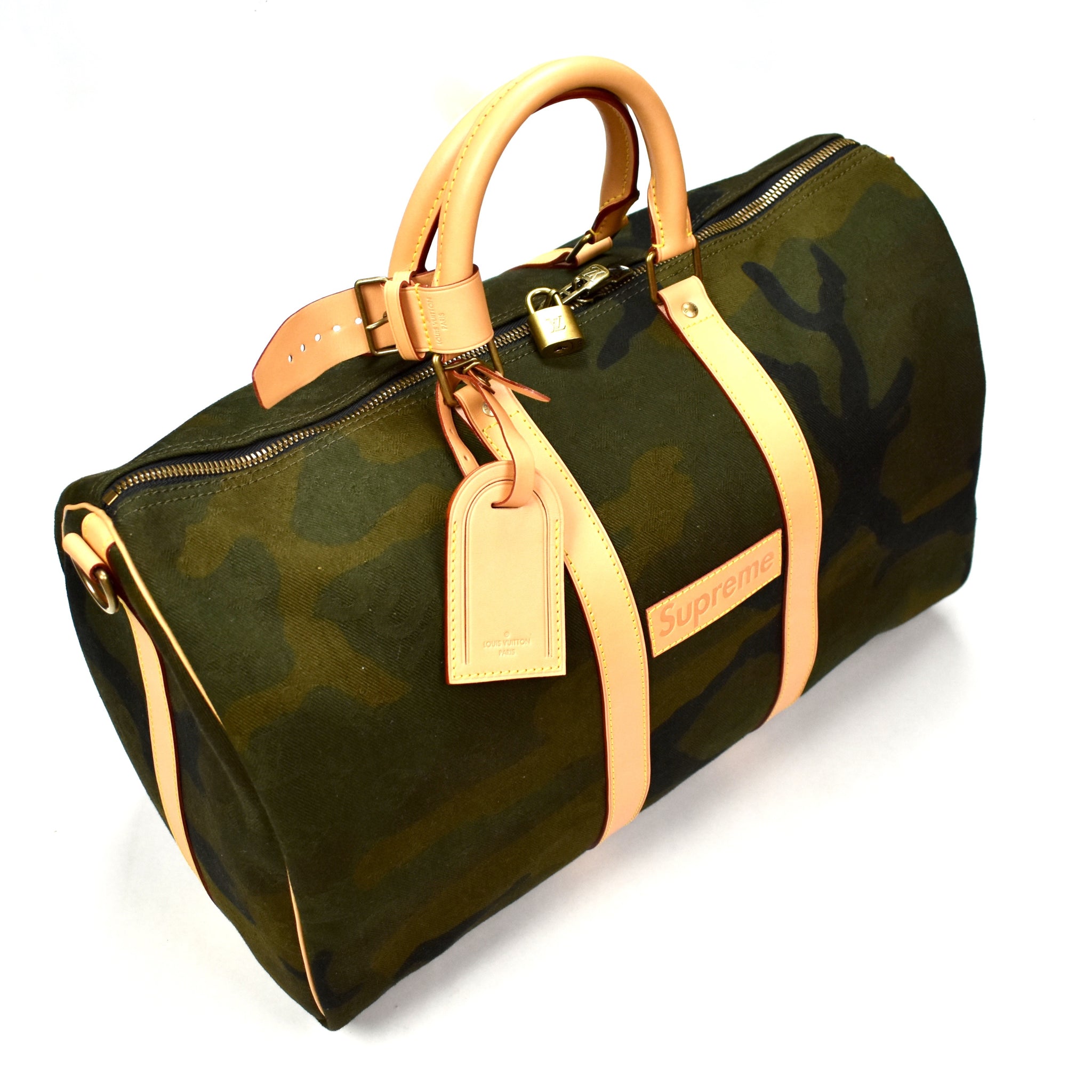 Supreme Louis Vuitton Camo Duffle Bag - Just Me and Supreme