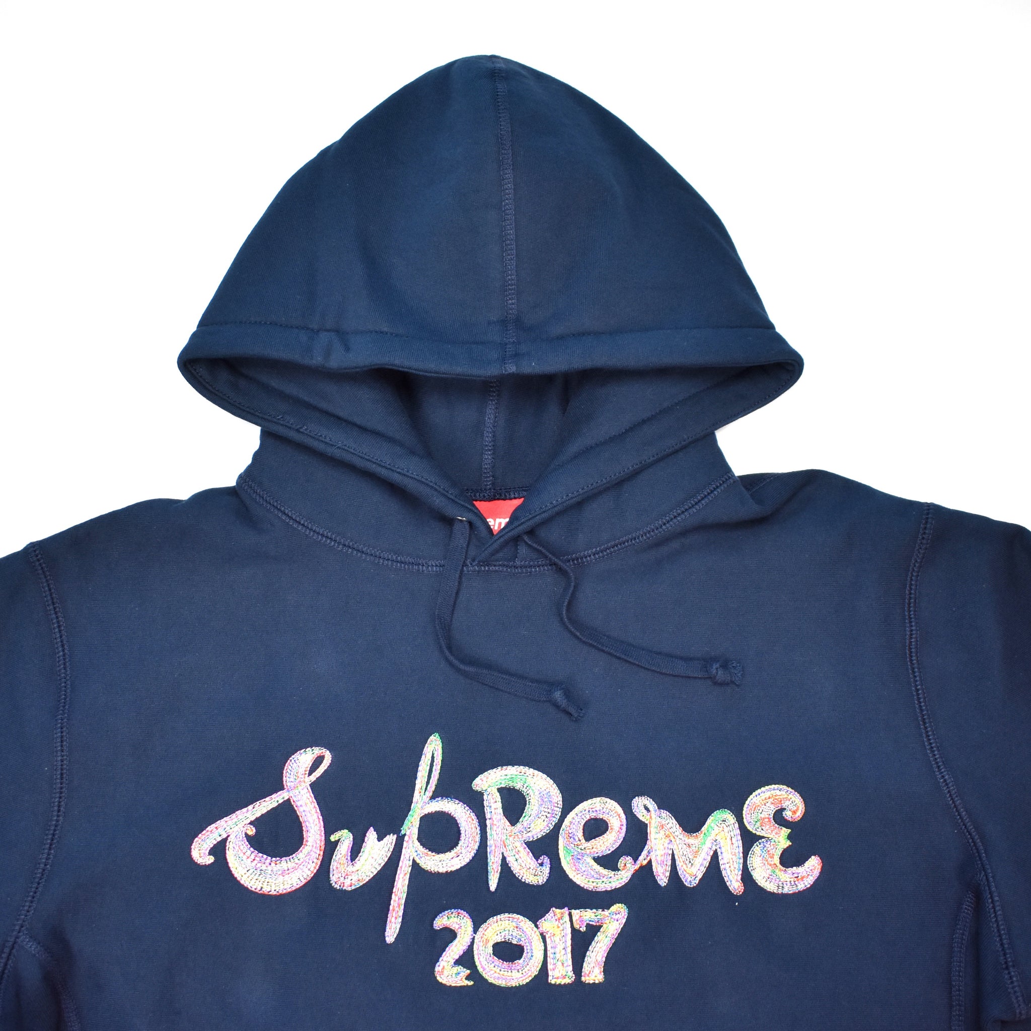 supreme brush logo hoodie