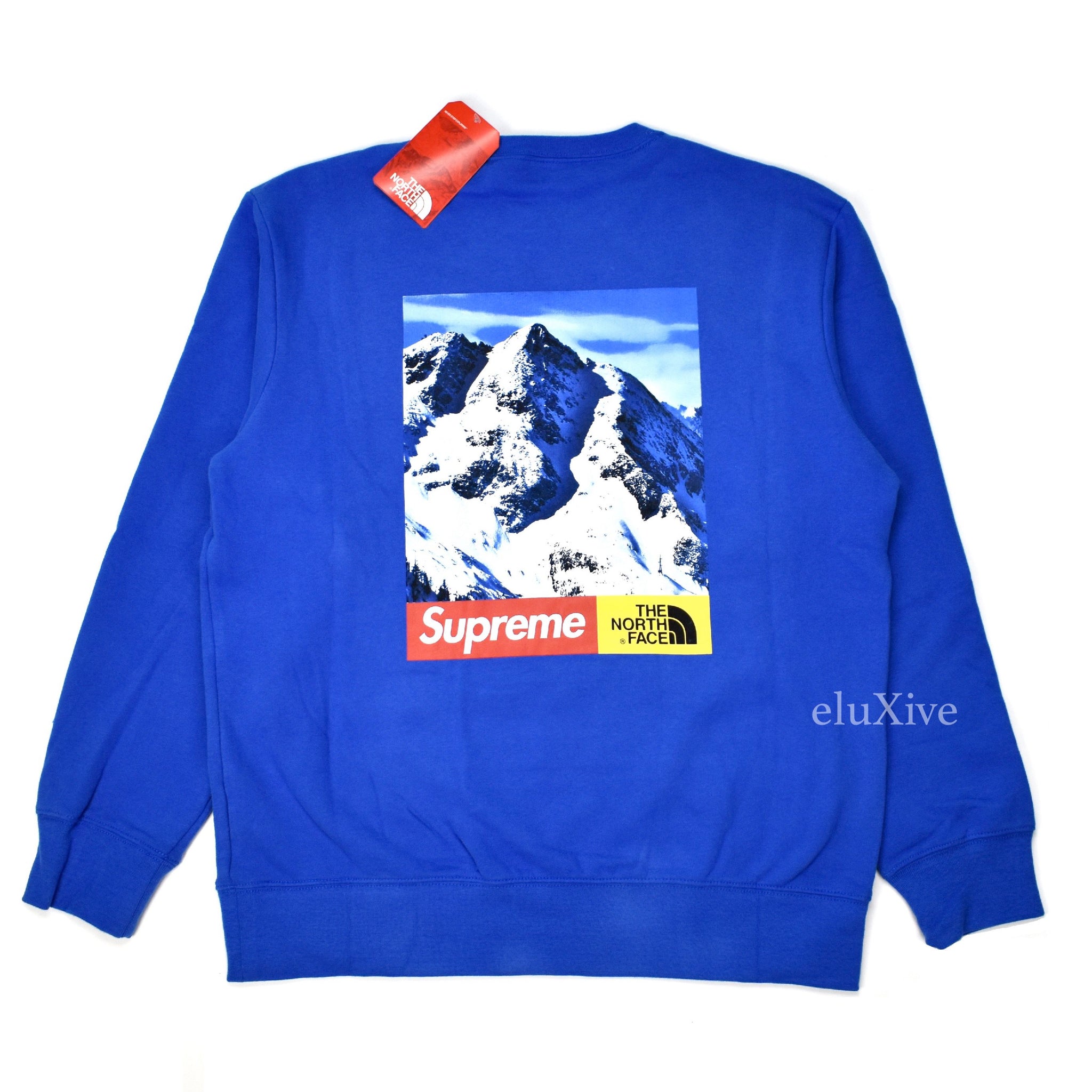 royal blue north face hoodie