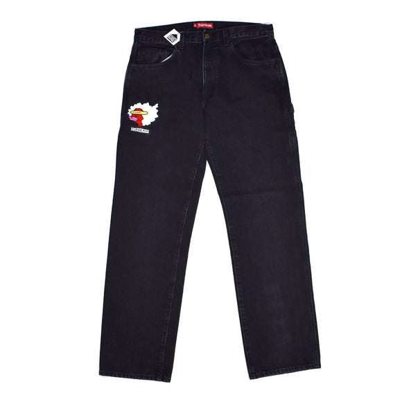 black supreme jeans