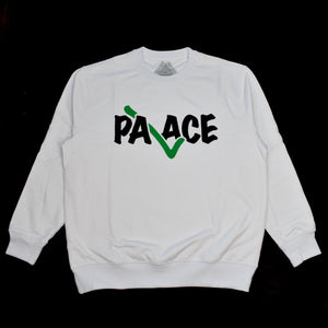 palace white sweatshirt