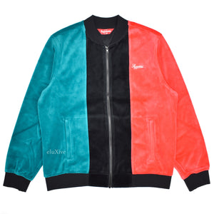 supreme velour track jacket