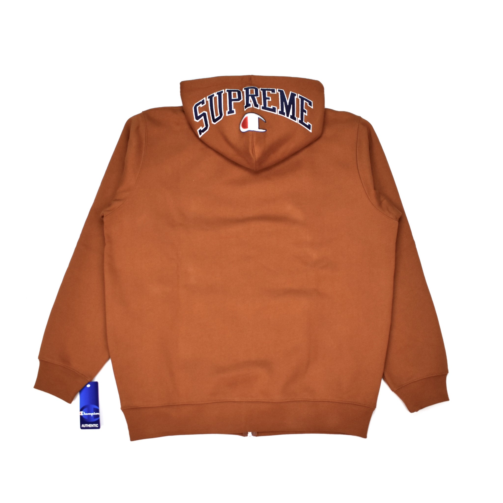 supreme x champion hoodie original