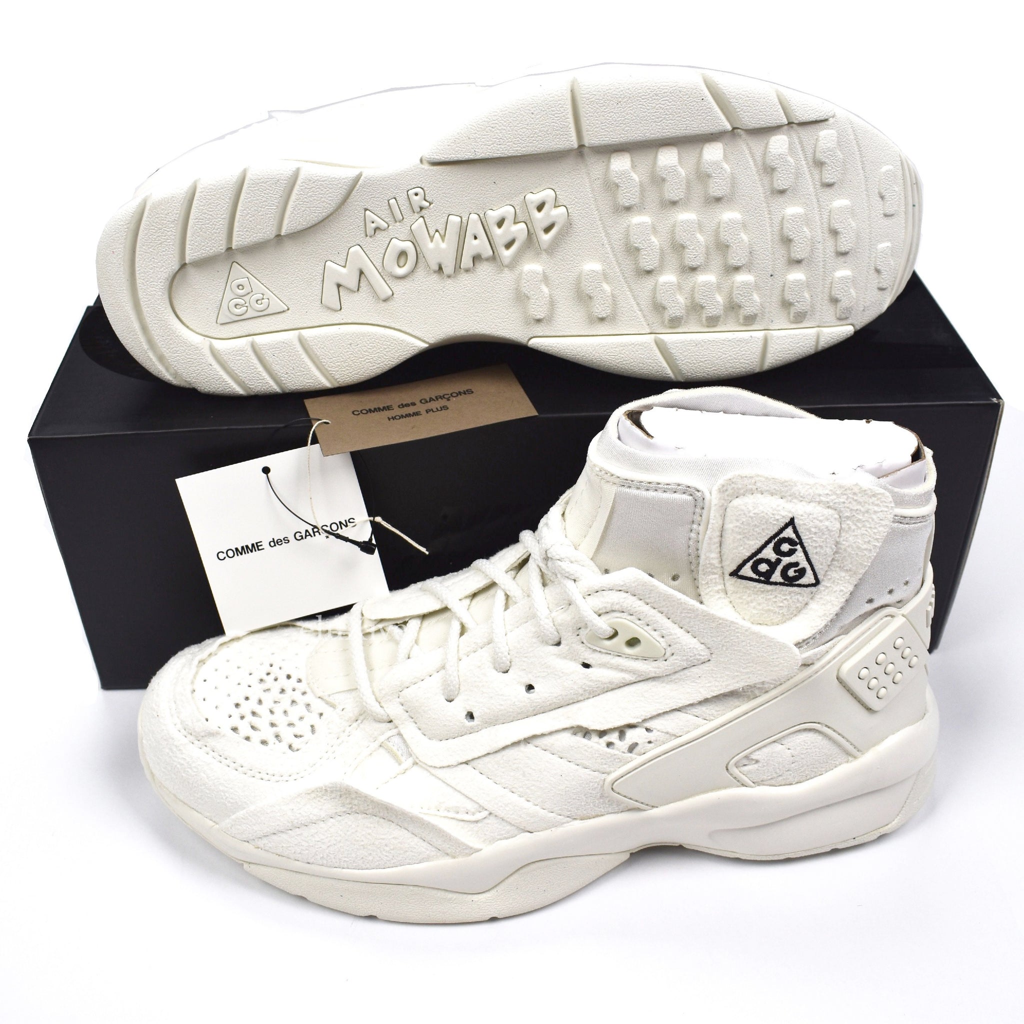 nike x cdg air mowabb white