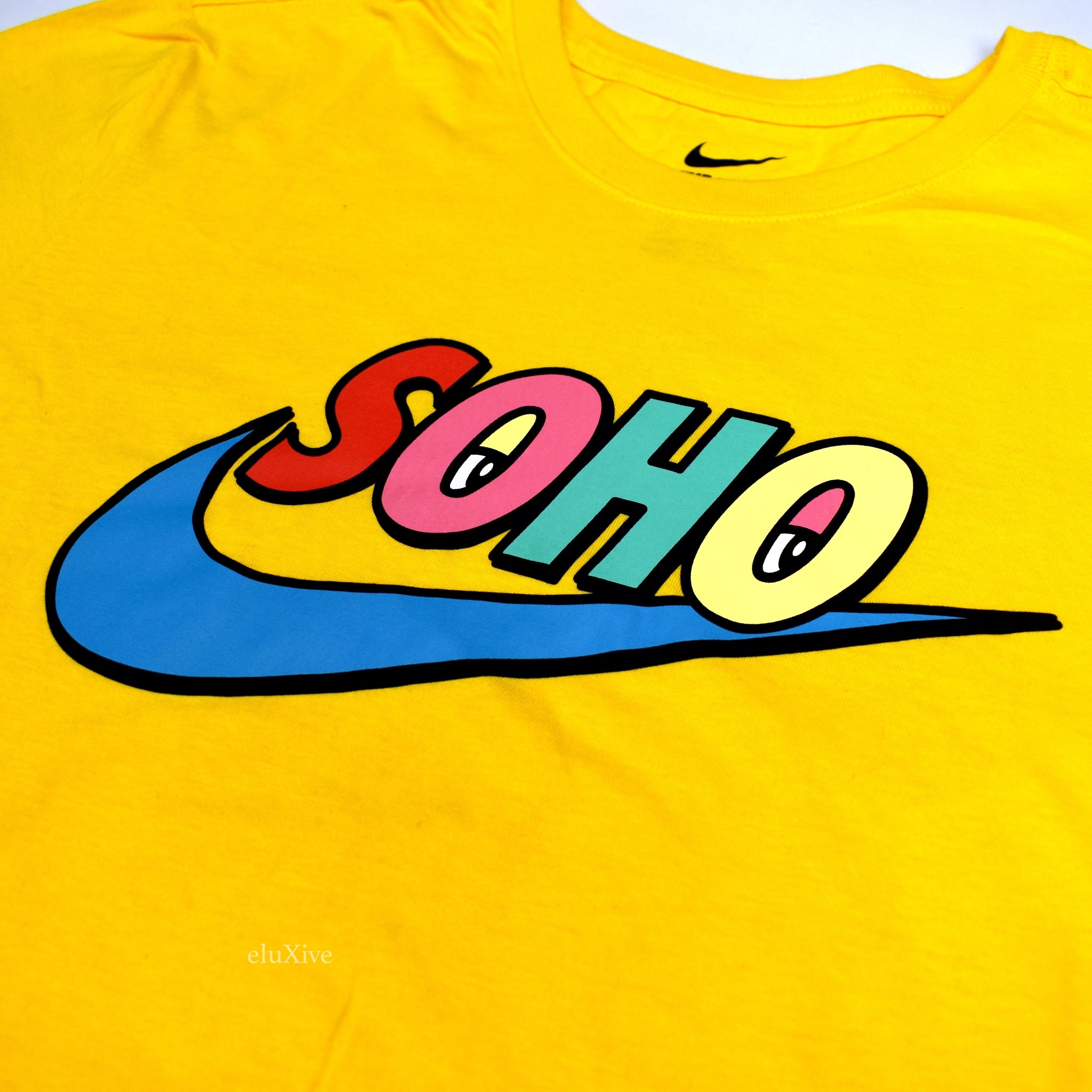 Men's Yellow Soho Exclusive Swoosh Logo 