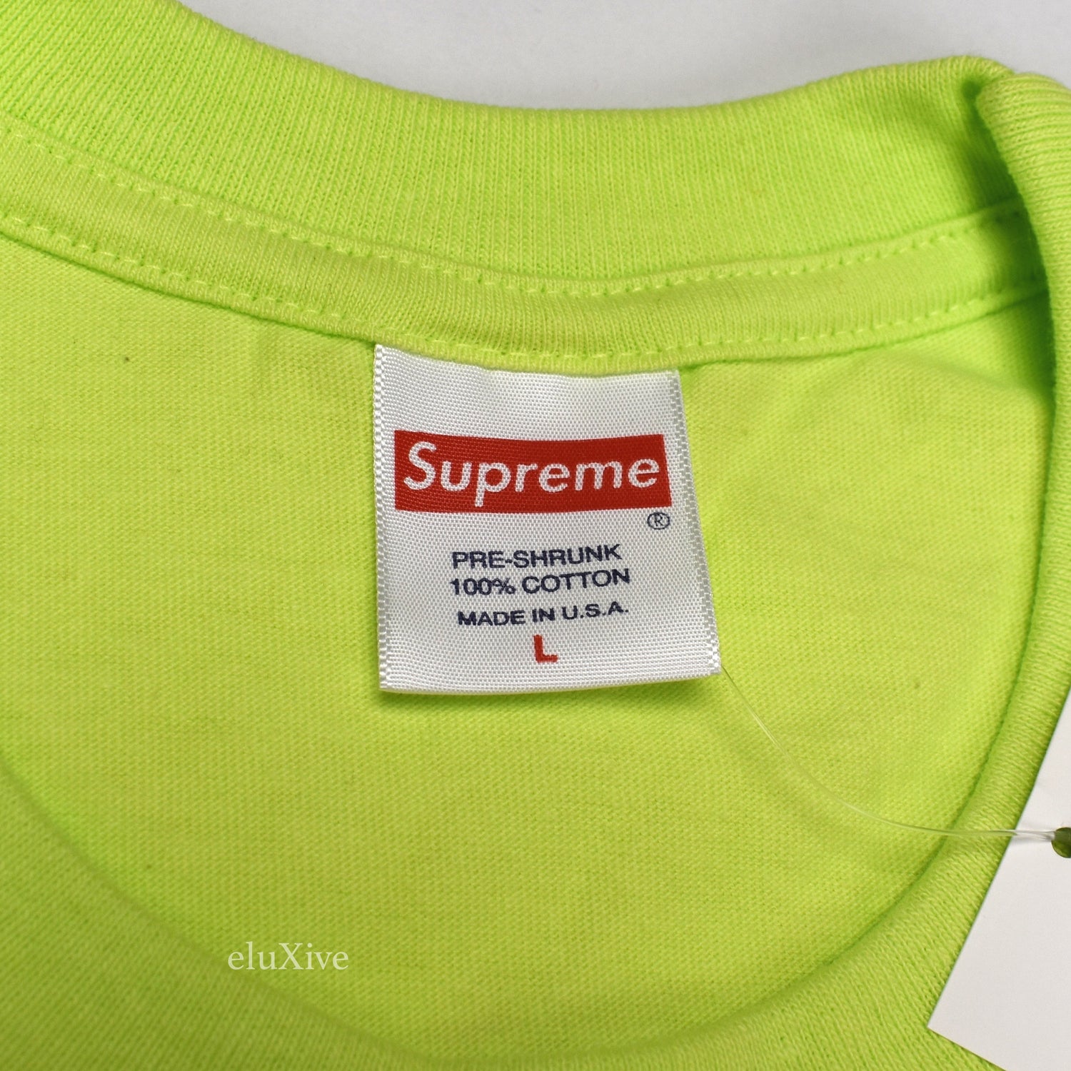 neon green supreme shirt