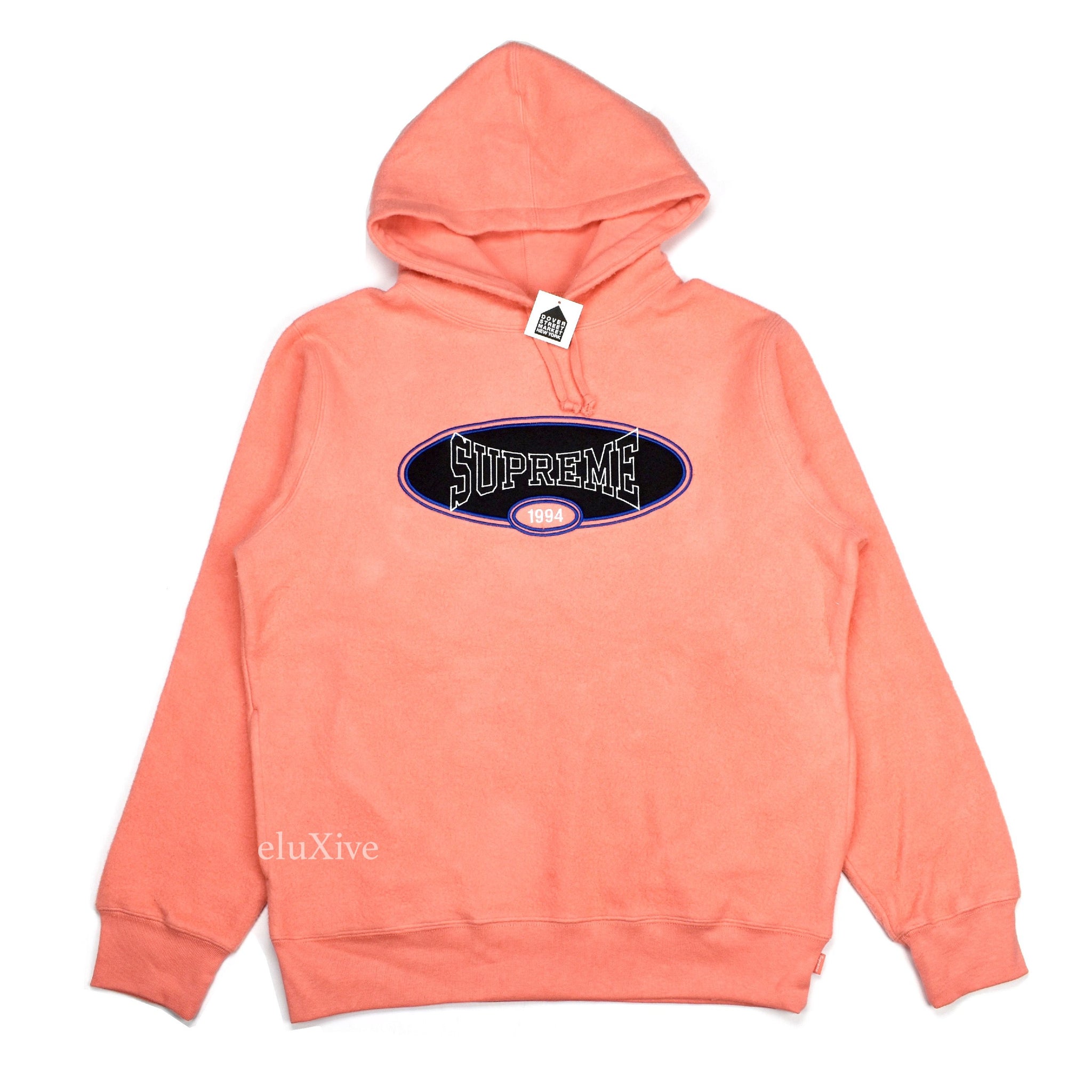 pink hoodie supreme