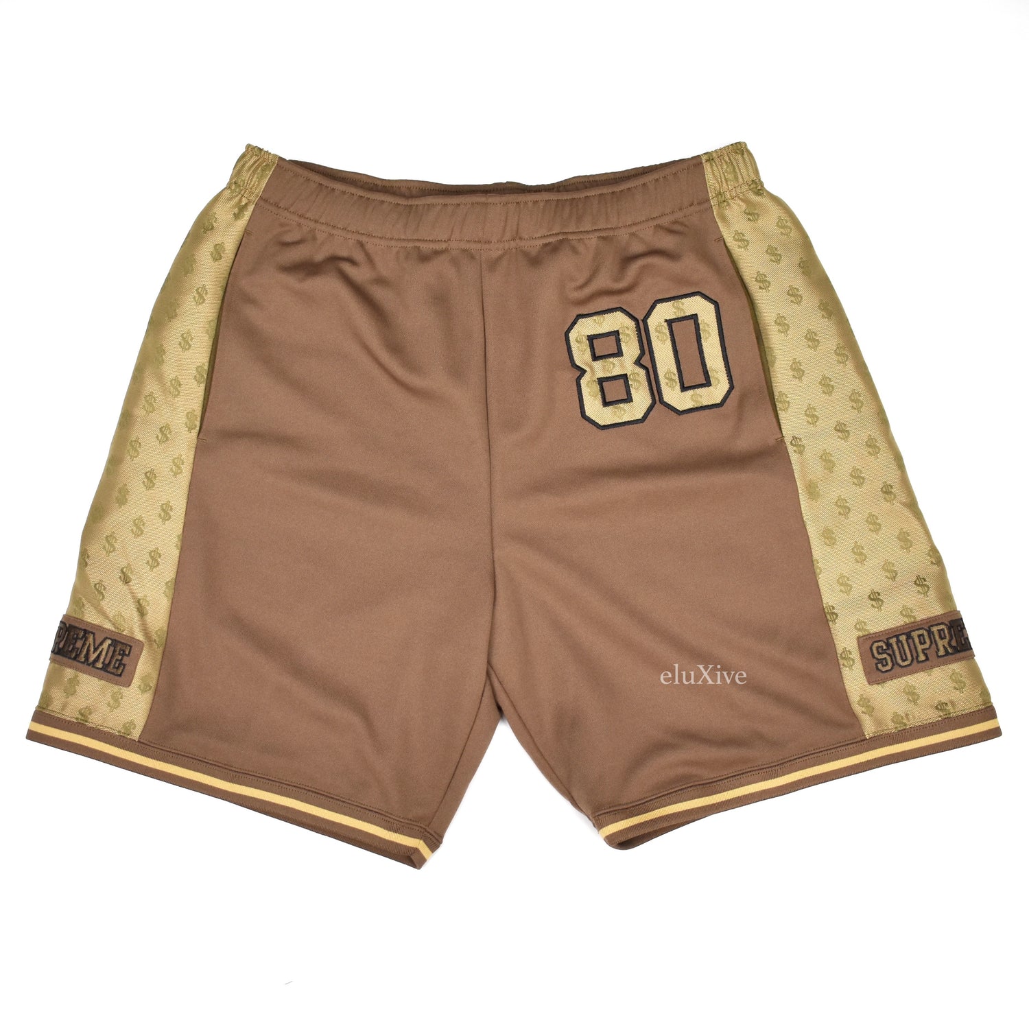 brown supreme shorts