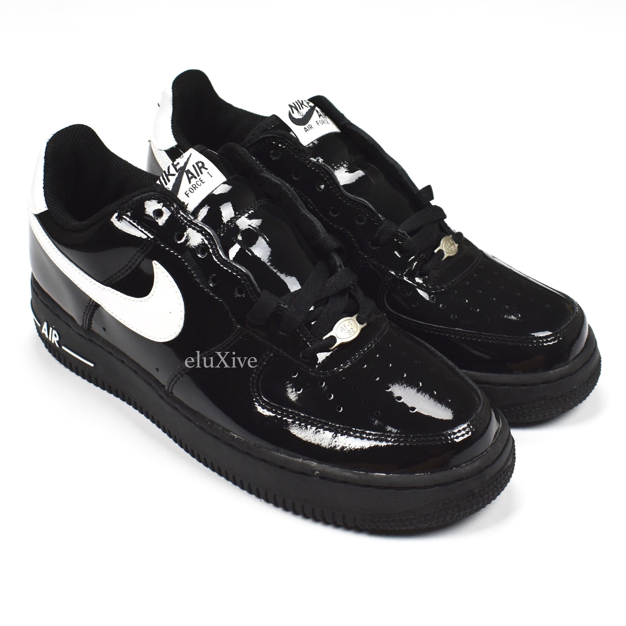 air force 1 black patent