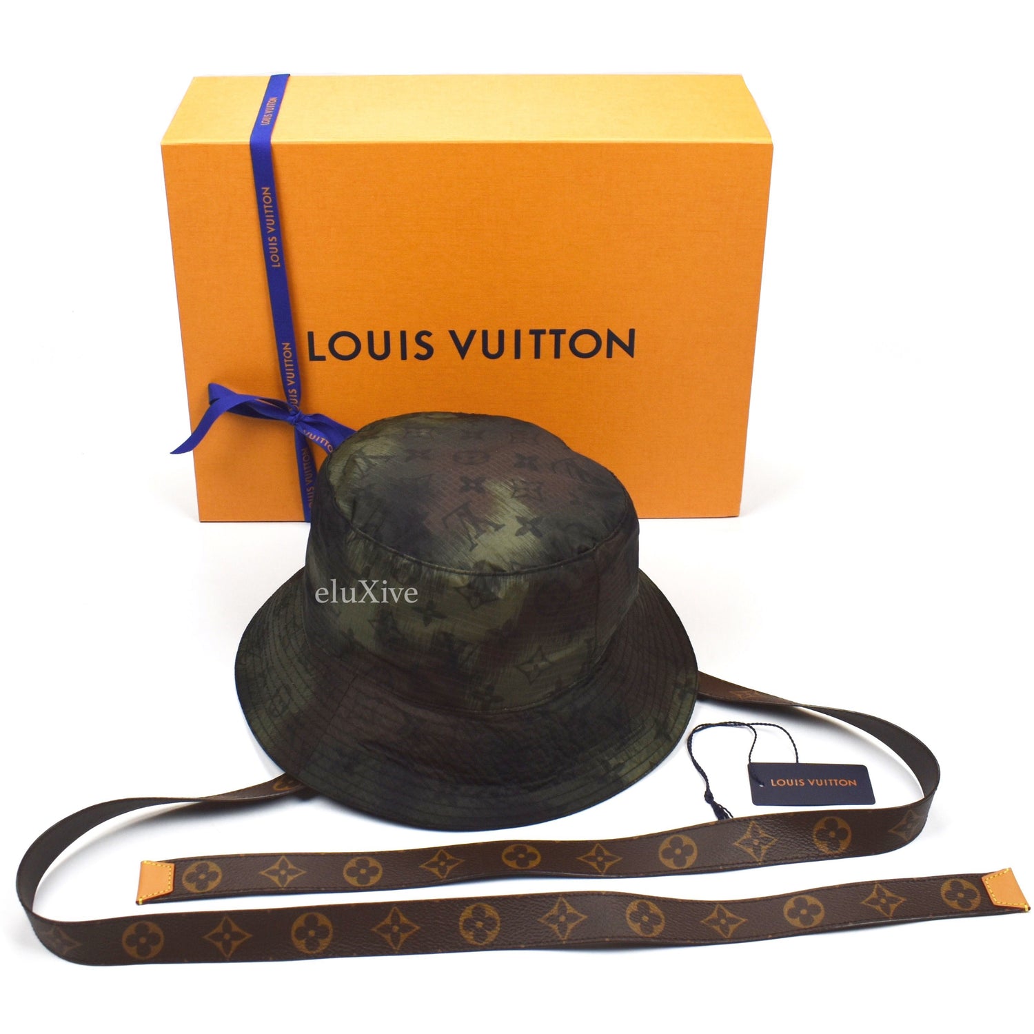 louis vuitton bucket hat with straps