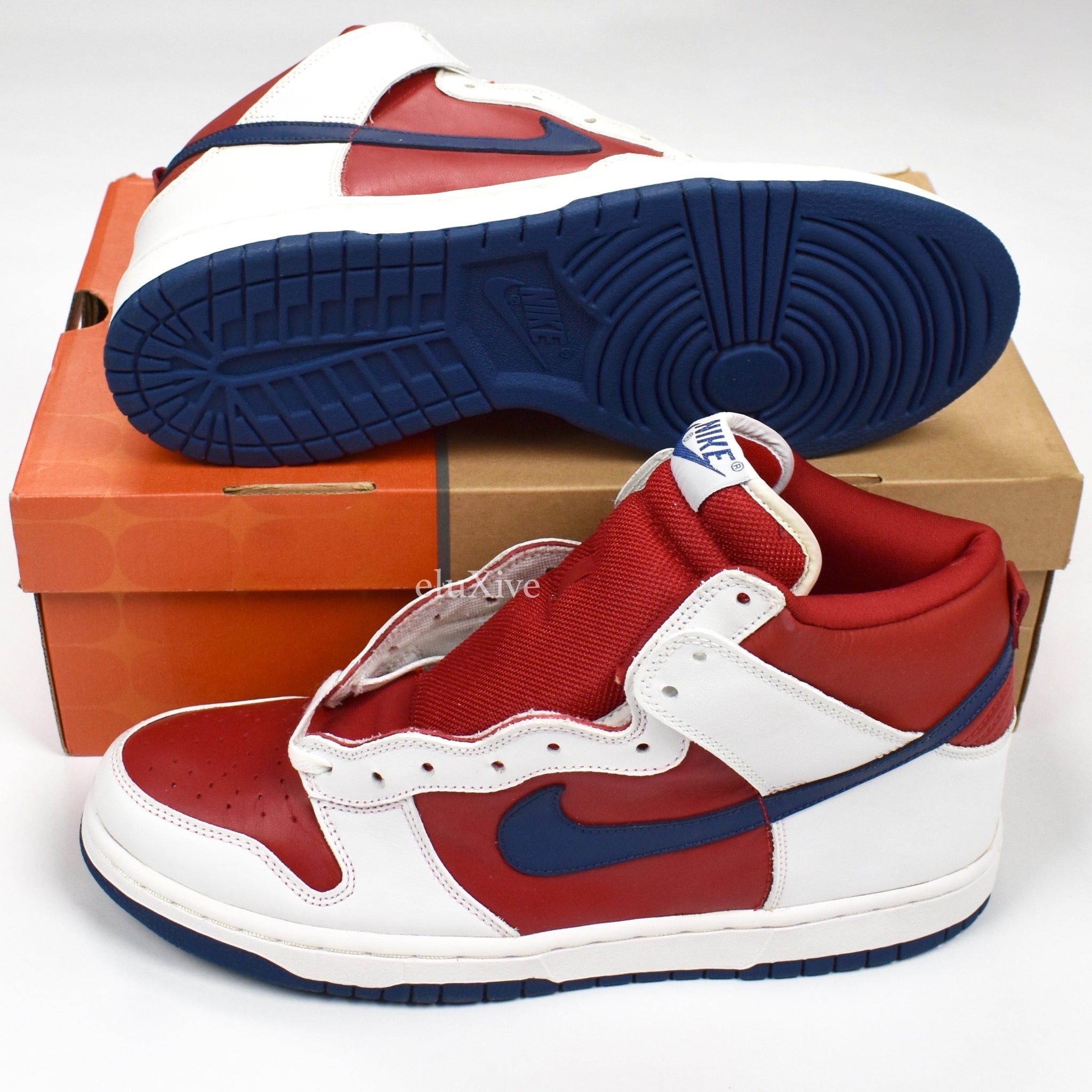 Nike Dunk High Red White Blue Online 